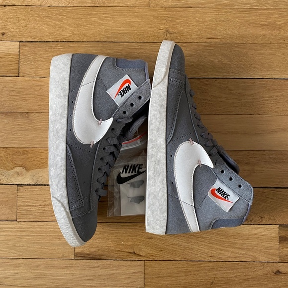 Nike Blazer Mid Rebel “Cool Grey / Summit White” Women’s Size 9.5 (EU 41) - Picture 4 of 9